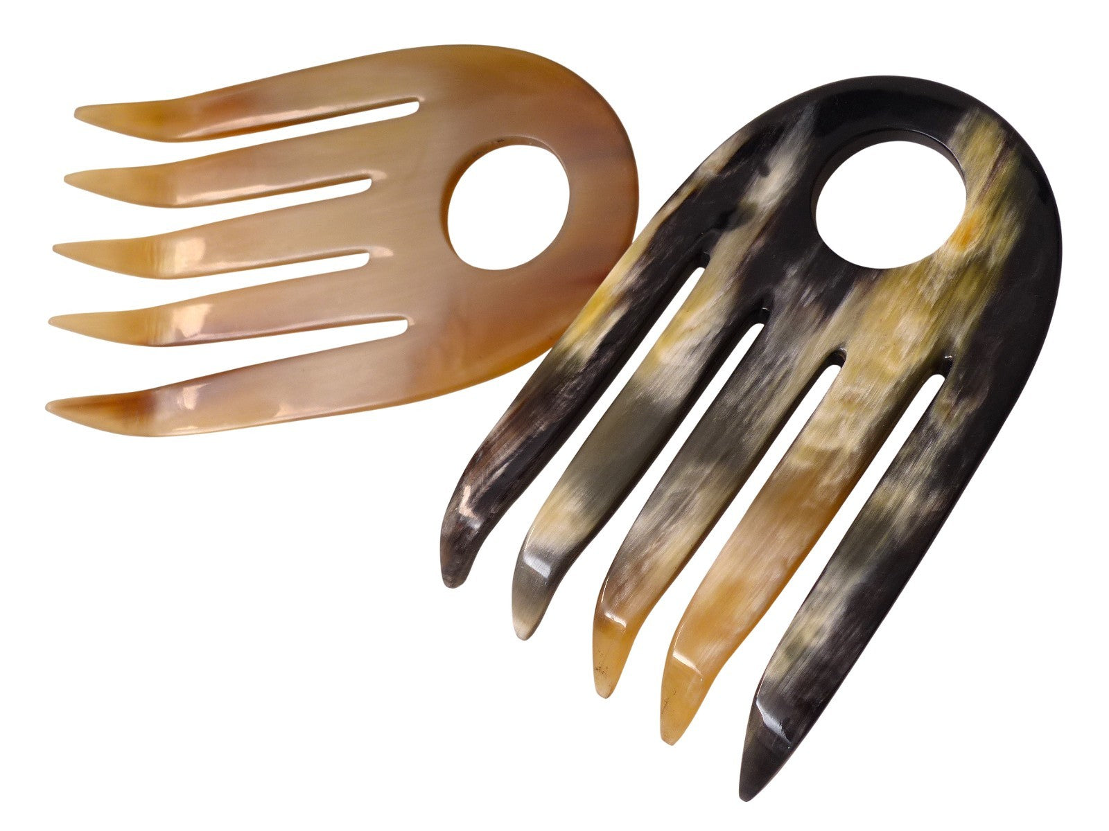 Hornkamm Afrokamm Anna Strähnenkamm 13 cm sehr grobe Zahnung BIO ÖKO Horn