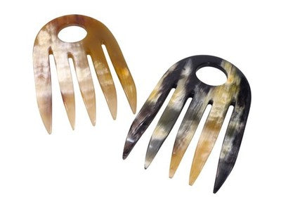 Hornkamm Afrokamm Anna Strähnenkamm 13 cm sehr grobe Zahnung BIO ÖKO Horn
